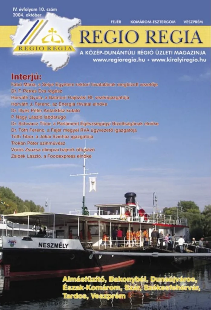 Régió Regia · 2004. október – eredeti címlap