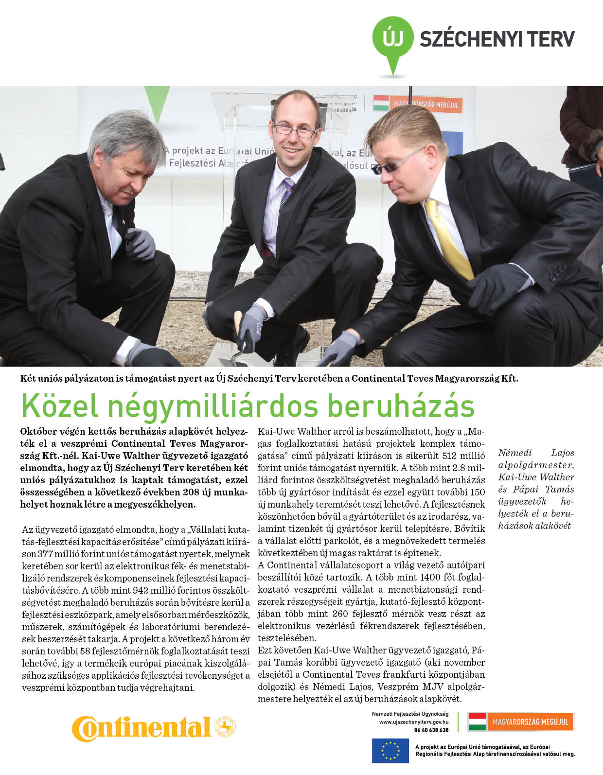 Közel négymilliárdos beruházás
