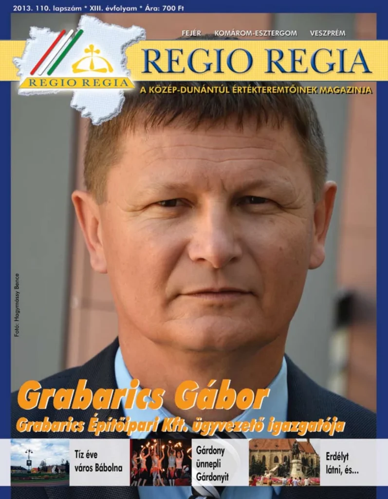 Régió Regia 110. – eredeti címlap