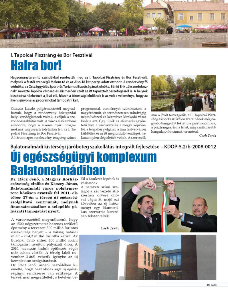 Új egészségügyi komplexum Balatonalmádiban