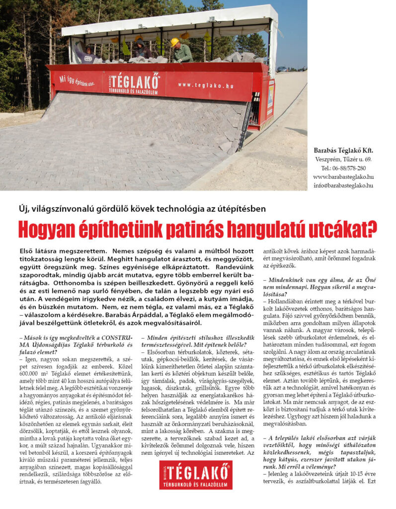 Hogyan építhetünk patinás hangulatú utcákat?